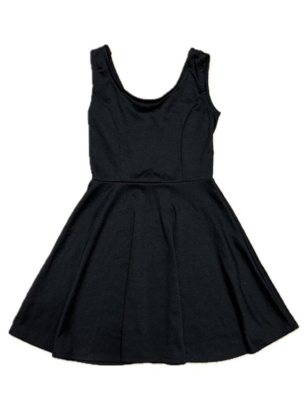 Papaya Black Fit and Flare Women's Medium Mini Dress